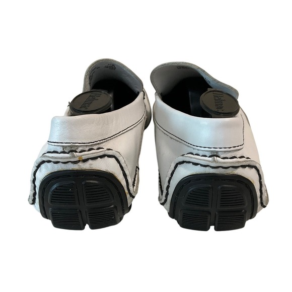 Rockport Washable Footwear‎ White Leather Driving Shoe Moccasin Square Toe 11M main image 4